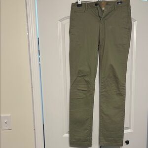 GAP Men’s Green Chinos Lived in Slim Salmon Pants